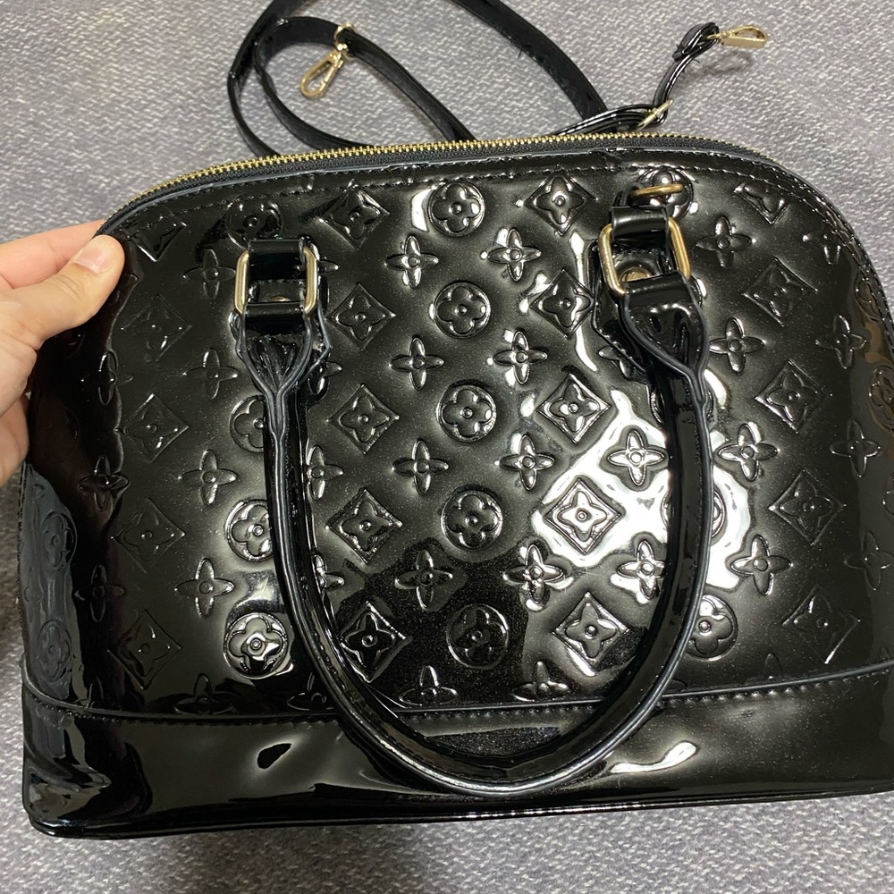 Faux Black Purse